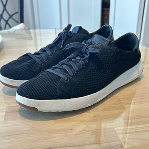 Cole Haan Black and White Mesh Sneakers
